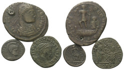 Imitationen antiker Münzen - Lots.


Barbarische Imitationen spätantiker Bronzemünzen.

Lot (3 Stück) 4. Jhdt. n. Chr.

Fast sehr schön.

Ver...