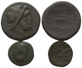 Griechische Münzen - Lots.


Kentoripai (Sizilien).

Lot (2 Stück): Bronze, 3. - 2. Jhdt. v. Chr.

Sehr schön.

Verkauft wie besehen, keine R...