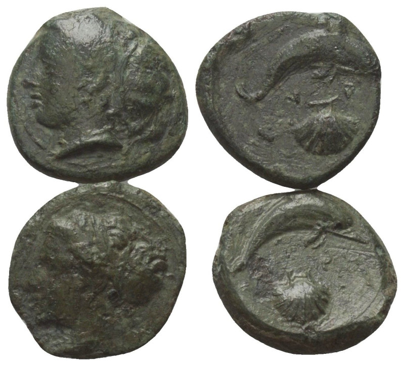 Griechische Münzen - Lots.


Syrakus (Sizilien).

Lot (2 Stück): Bronze, 5....