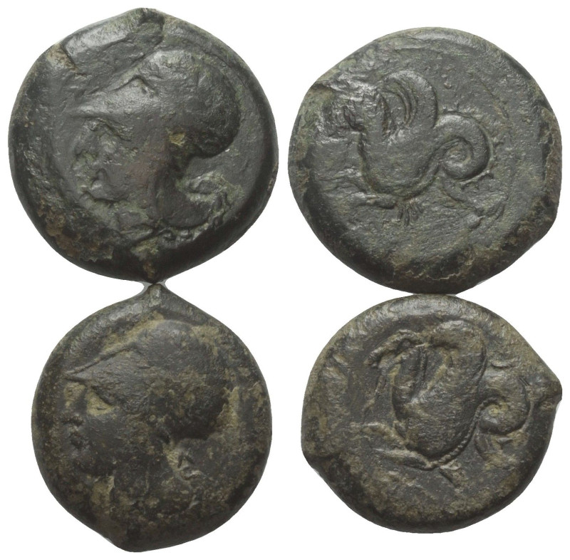 Griechische Münzen - Lots.


Syrakus (Sizilien).

Lot (2 Stück): Bronze, 4....