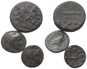Griechische Münzen - Lots.


Alexander III. / Philippos V. (Königreich Makedonien).

Lot (3 Stück): Bronze, 4. - 2. Jhdt. v. Chr.

Sehr schön....