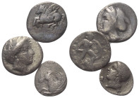 Griechische Münzen - Lots.


Lokri Opuntii (Lokris) / Korinth (Korinthia).

Lot (3 Stück, Silber): Drachme, Hemidrachme, Triobol, 4. Jhdt. v. Chr...