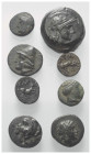 Griechische Münzen - Lots.


Unter anderem: Pergamon (Mysien) / Gargara / Kebren / Skepsis (Troas).

Lot (8 Stück): Bronze, 4. - 1. Jhdt. v. Chr....