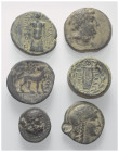 Griechische Münzen - Lots.


Unter anderem: Pergamon (Mysien) / Milet (Ionien) / Philadelphia (Lydien).

Lot (6 Stück, Bronze): Obol, 4. - 1. Jhd...