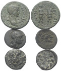 Griechische Münzen - Lots.


Unter anderem: Pergamon (Mysien) / Eumeneia (Phrygien).

Lot (3 Stück): Bronze, 3. Jhdt. v. - 3. Jhdt. n. Chr.

Se...
