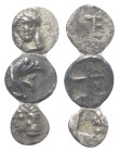 Griechische Münzen - Lots.


Kolophon / Phokaia (Ionien).

Lot (3 Stück, Silber): Diobol, Tetartemorion, 6. - 5. Jhdt. v. Chr.

Sehr schön.

...