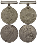 Medaillen - Lots.

Großbritannien.
George IV. (1820-1830).
George VI. (1936-1952).

Lot (2 Stück, Kupfer-Nickel und Silber).
Kriegsteilnehmerme...