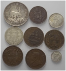Welt - Lots.


Südafrika.

Lot (9 Stück, Silber): Verschiedene Nominale 1892 bis 1957.

Sehr schön.

Verkauft wie besehen, keine Rückgabe / S...