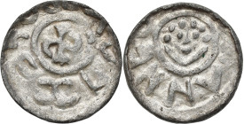 Medieval coins 
POLSKA / POLAND / POLEN / SCHLESIEN

Bolesław II Śmiały (Szczodry) (1058-1080). Denar ok. 1070-1076, Wroclaw - RARITY R8 

Aw.: M...