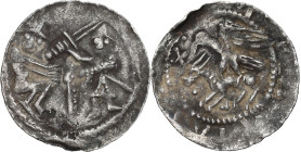 Medieval coins 
POLSKA / POLAND / POLEN / SCHLESIEN

Władysław II Wygnaniec (1138-1146). Denar 

Aw.: Rycerz z mieczem nad jeńcem.Rw.: Orzeł chwy...