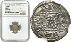 Medieval coins 
POLSKA / POLAND / POLEN / SCHLESIEN

Bolesław IV Kędzierzawy (1146-1173). Denar 1146-1157, NGC MS66 (MAX) – BEAUTIFUL 

Aw: Książ...