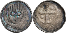 Medieval coins 
POLSKA / POLAND / POLEN / SCHLESIEN

Władysław I Herman (1081-1102). Denar ok. 1090-1110, Wroclaw 

Aw.: Głowa św. Jana Chrzcicie...