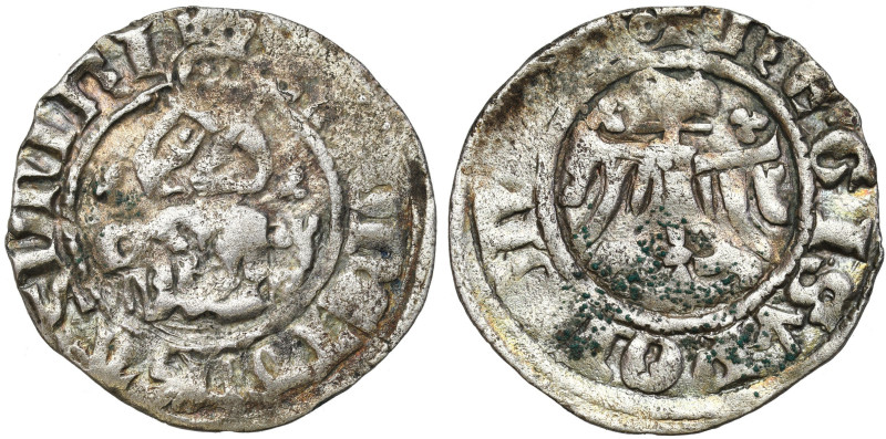 Medieval coins 
POLSKA / POLAND / POLEN / SCHLESIEN

Kazimierz III Wielki. Kw...