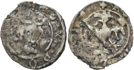 Medieval coins 
POLSKA / POLAND / POLEN / SCHLESIEN

Kazimierz III Wielki (1333-1370). Denar, Cracow 

Aw.: Głowa w koronie i napis: REX POLONIE&...