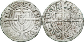 Teutonic Order
Teutonic Order

Zakon Krzyżacki. Paweł I. (1422–1441). Szelag (Schilling) 

Obiegowy egzemplarz.Neumann 17

Details: 1,56 g Ag ...