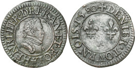 Henryk III of France
POLSKA/ POLAND/ POLEN / POLOGNE / POLSKO

Poland, France. Henry III Valois. Denier Tournois 1580 A, Paris 

Przyzwoicie zach...