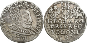 COLLECTION of Polish 3 grosze
POLSKA/ POLAND/ POLEN / POLOGNE / POLSKO

Zygmunt III Waza. Trojak - 3 Grosz (Groschen) 1598, Lublin 

Wariant z li...