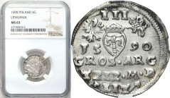 COLLECTION of Polish 3 grosze
POLSKA/ POLAND/ POLEN / POLOGNE / POLSKO

Zygmunt III Waza. Trojak - 3 Grosz (Groschen) 1590, Vilnius NGC MS63 (MAX) ...