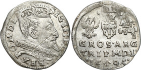COLLECTION of Polish 3 grosze
POLSKA/ POLAND/ POLEN / POLOGNE / POLSKO

Zygmunt III Waza. Trojak - 3 Grosz (Groschen) 1595, Vilnius 

Na rewersie...