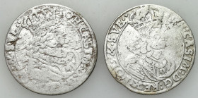 John II Casimir 
POLSKA/ POLAND/ POLEN / POLOGNE / POLSKO

Jan II Kazimierz. Szostak - 6 Grosz (Groschen) 1661 TT, Bydgoszcz, group 2 coins 

Obi...