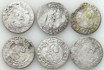 John II Casimir 
POLSKA/ POLAND/ POLEN / POLOGNE / POLSKO

Jan Kazimierz. Szostak - 6 Grosz (Groschen) 1662-1666, Bydgoszcz i Cracow, group 6 coins...