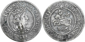 John II Casimir 
POLSKA/ POLAND/ POLEN / POLOGNE / POLSKO

Jan II Kazimierz. Szostak - 6 Grosz (Groschen) 1652, Vilnius – RARITY R8 

Aw.: Popier...