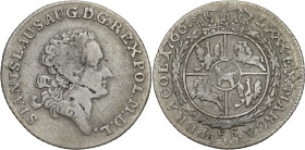 Stanislaus Augustus Poniatowski 
POLSKA/ POLAND/ POLEN / POLOGNE / POLSKO

Stanisław August Poniatowski. 1 zloty - 4 Grosz (Groschen) 1766, fałszer...