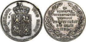Medals
POLSKA/ POLAND/ POLEN / POLOGNE / POLSKO

Poland. Medal 1916 - 125 years of the Constitution of May 3rd 

Medal autorstwa St. Witkowskiego...