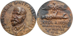 Medals
POLSKA/ POLAND/ POLEN / POLOGNE / POLSKO

II RP. Bronisaw Ginet-Pisudski Medal 1918 RARE 

Aw: Popiersie w lewo i napis: BRONISŁAW GINET-P...
