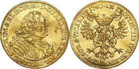 Augustus III the Sas 
POLSKA / POLAND / POLEN / SACHSEN / SAXONY / FRIEDRICH AUGUST II / DRESDEN / LEIPZIG

August III Sas Ducat (Dukaten) 1740 Dre...