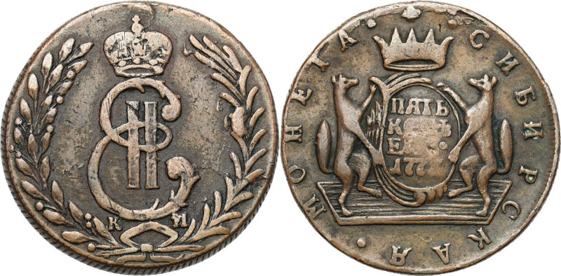 Russia 
RUSSIA / RUSSLAND / РОССИЯ

Russia, Catherine II, Siberia. 10 Kopek (...