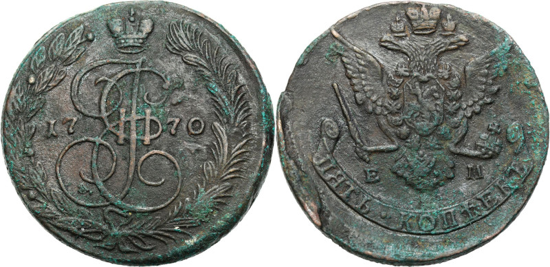 Russia 
RUSSIA / RUSSLAND / РОССИЯ

Russia. Catherine II. 5 Kopek (kopeck) 17...