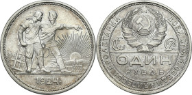 Russia 
RUSSIA / RUSSLAND / РОССИЯ

Russia, USSR. Rubel (Rouble) 1924 Г, St. Petersburg 

Ładnie zachowany.Parchimowicz 58a

Details: 20,01 g A...