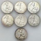 Russia 
RUSSIA / RUSSLAND / РОССИЯ

Russia, USSR. Poltinnik (50 Kopek (kopeck)) 1924-1926, group 7 coins 

Obiegowe egzemplarze.

Details: 6 x ...