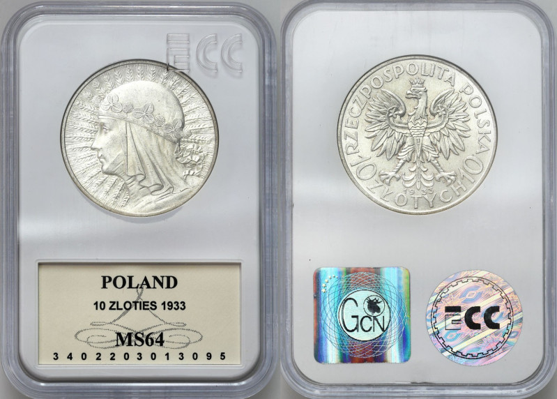 Poland II Republic
POLSKA / POLAND / POLEN / POLOGNE / POLSKO

II RP. 10 zlot...