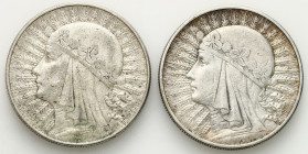 Poland II Republic
POLSKA / POLAND / POLEN / POLOGNE / POLSKO

II RP. 10 zlotych 1932 głowa kobiety bez znaku i ze znakiem, group 2 coins 

Dwa w...