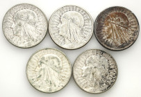 Poland II Republic
POLSKA / POLAND / POLEN / POLOGNE / POLSKO

II RP. 10 zlotych 1932-1933 głowa kobiety, group 5 coins 

Monety w przedziale 3+ ...