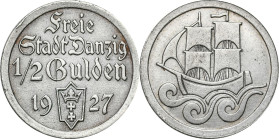 Danzig
POLSKA / POLAND / POLEN / POLOGNE / POLSKO / DANZIG / GDANSK

Wolne Miasto Gdansk / Danzig. 1/2 Gulden 1927, Utrecht - RARE YEAR 

Moneta ...