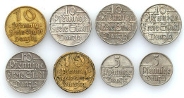 Danzig
POLSKA / POLAND / POLEN / POLOGNE / POLSKO / DANZIG / GDANSK

Wolne Miasto Gdansk / Danzig. 5-10 fenig 1923-1932 - group 8 coins 

Rzadszy...