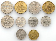 Danzig
POLSKA / POLAND / POLEN / POLOGNE / POLSKO / DANZIG / GDANSK

Wolne Miasto Gdansk / Danzig. 5-10 fenig 1923-1932 - group 10 coins 

Rzadsz...