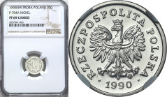 Collection - Nickel Probe Coins
POLSKA / POLAND / POLEN / PATTERN / PRL / PROBE / SPECIMEN

 PRL. PROBE Nickel 10 groszy 1990 NGC PF69 CAMEO (2 MAX...