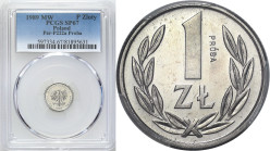 Collection - Nickel Probe Coins
POLSKA / POLAND / POLEN / PATTERN / PRL / PROBE / SPECIMEN

PRL. PROBE Nickel 1 zloty 1989 PCGS SP67 

Nakład 500...