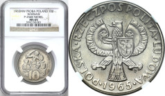 Collection - Nickel Probe Coins
POLSKA / POLAND / POLEN / PATTERN / PRL / PROBE / SPECIMEN

PRL. PROBE Nickel 10 zlotych 1965 - gruba syrenka NGC M...