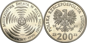 Collection - Nickel Probe Coins
POLSKA / POLAND / POLEN / PATTERN / PRL / PROBE / SPECIMEN

PRL. PROBE Nickel 200 zlotych 1988 FIFA Włochy 

Pięk...
