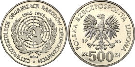 Collection - Nickel Probe Coins
POLSKA / POLAND / POLEN / PATTERN / PRL / PROBE / SPECIMEN

PRL. PROBE Nickel 500 zlotych 1985 – 40 lat ONZ 

Pię...