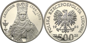 Collection - Nickel Probe Coins
POLSKA / POLAND / POLEN / PATTERN / PRL / PROBE / SPECIMEN

PRL. PROBE Nickel 500 zlotych 1988 – Jadwiga 

Piękny...