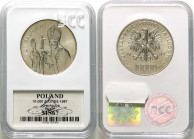 Coins Poland People Republic (PRL)
POLSKA / POLAND / POLEN / POLOGNE / POLSKO

PRL. 10 000 zlotych 1987 Jan Paweł II - stempel zwykły GCN MS67 

...