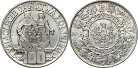 Coins Poland People Republic (PRL)
POLSKA / POLAND / POLEN / POLOGNE / POLSKO

PRL. 100 zlotych 1966 Mieszko i Dąbrówka 

Moneta coraz bardziej c...