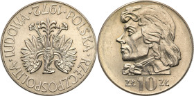 Coins Poland People Republic (PRL)
POLSKA / POLAND / POLEN / POLOGNE / POLSKO

PRL. DESTRUKT 10 zlotych Tadeusz Kościuszko 1972 - ODWROTKA 

Rzad...