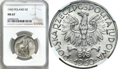 Coins Poland People Republic (PRL)
POLSKA / POLAND / POLEN / POLOGNE / POLSKO

PRL. 5 zlotych 1960 Rybak aluminium NGC MS67 (2 MAX) 

Druga najwy...